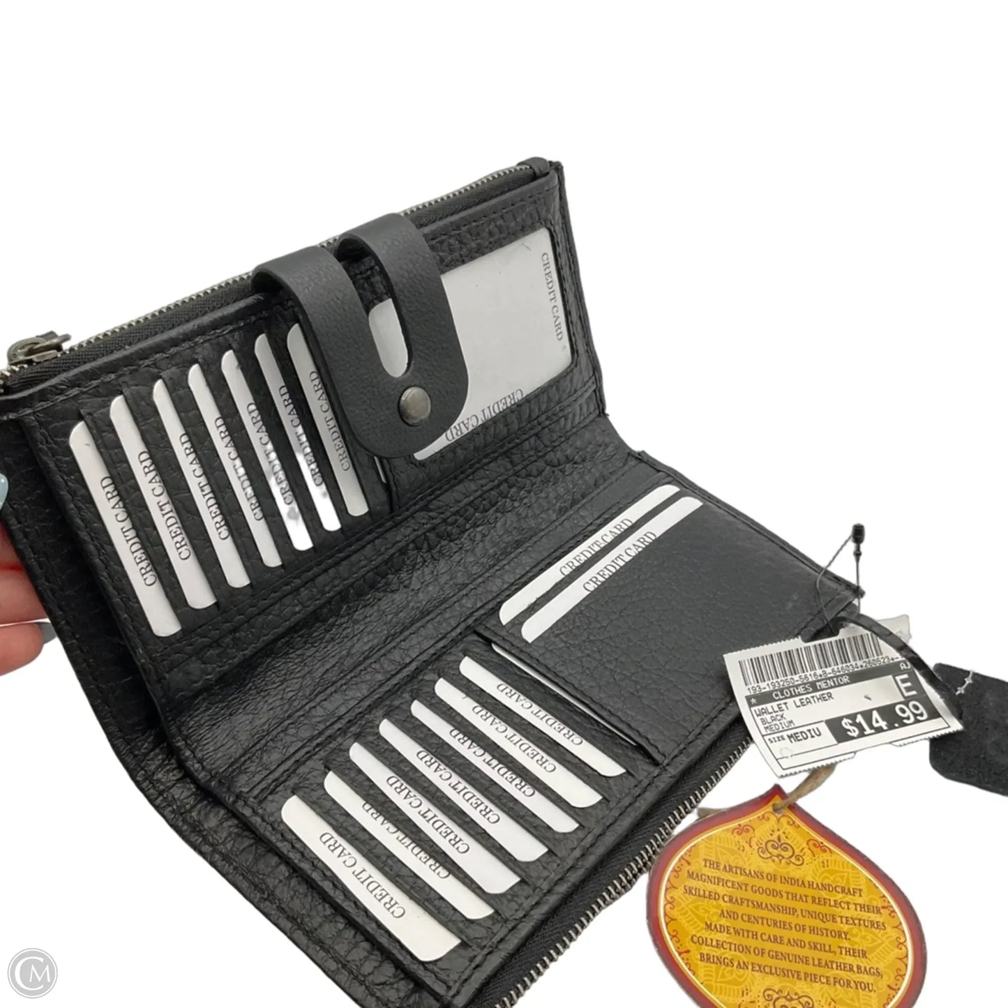 Wallet Leather By Clothes Mentor, Size: Medium
