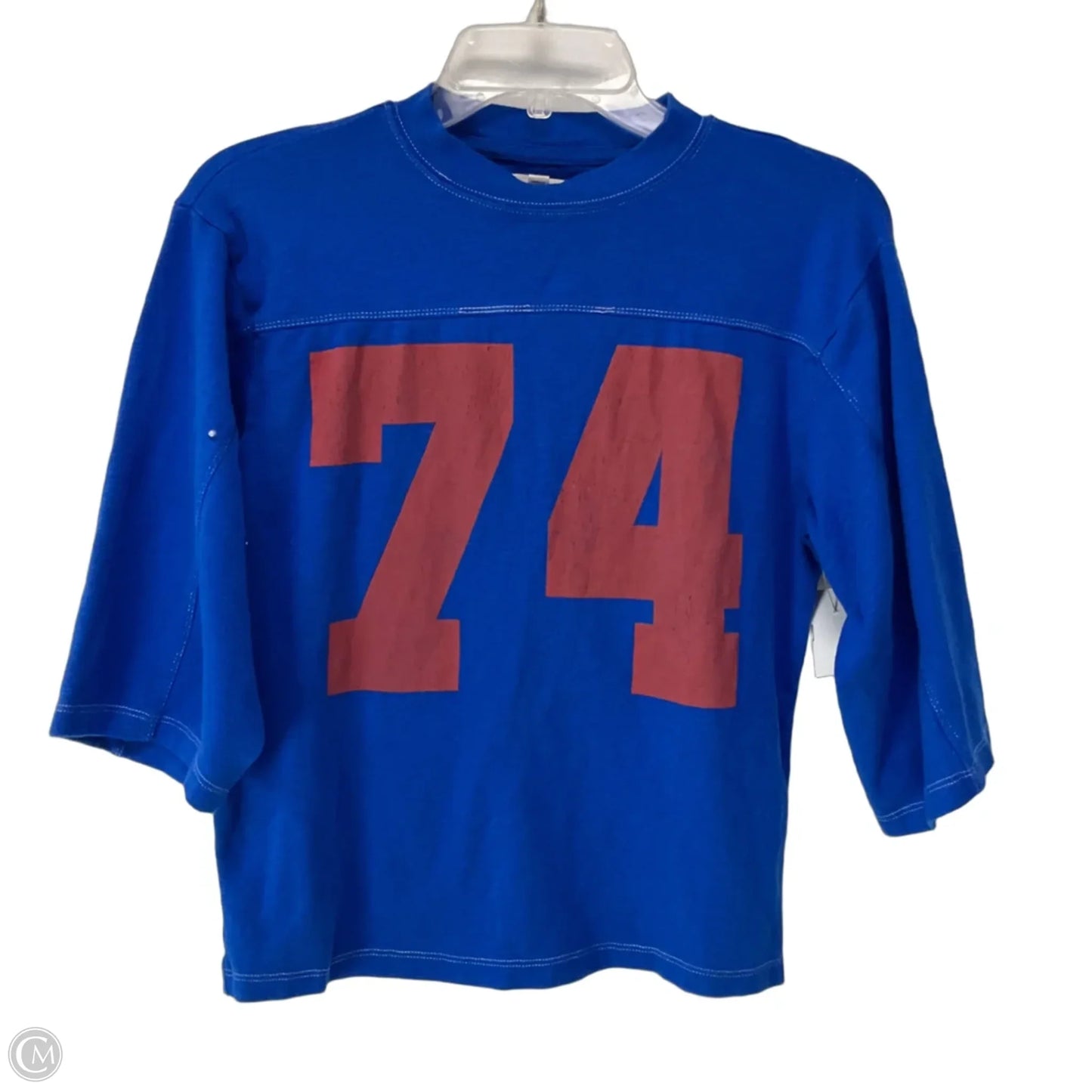 Top 3/4 Sleeve By Pilcro In Blue, Size: Xxs