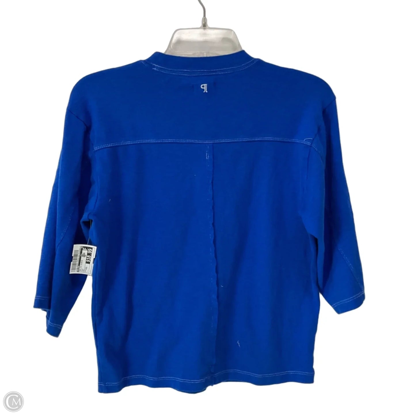 Top 3/4 Sleeve By Pilcro In Blue, Size: Xxs