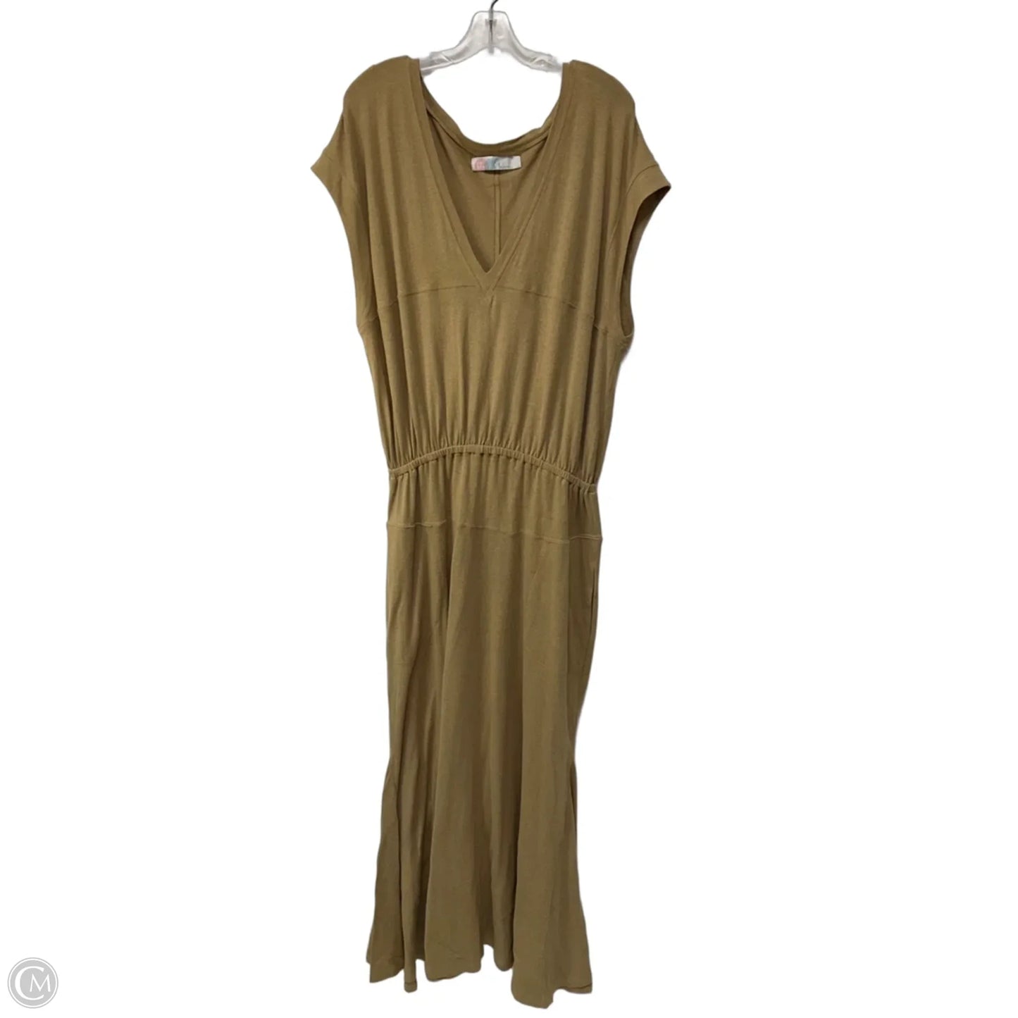 Dress Casual Maxi By Free People In Tan, Size: L