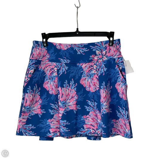 Skirt Designer By Lilly Pulitzer In Blue & Pink, Size: 0