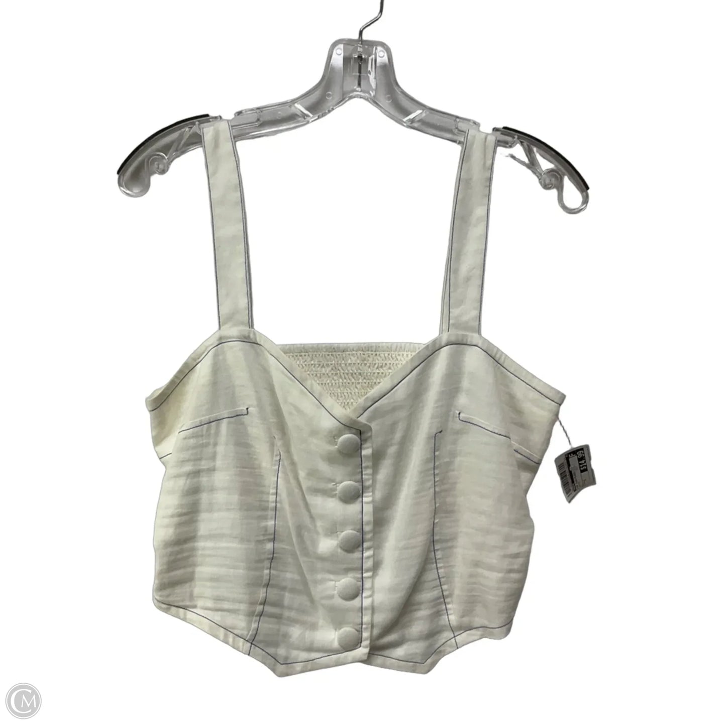 Top Sleeveless By Maeve In White, Size: S