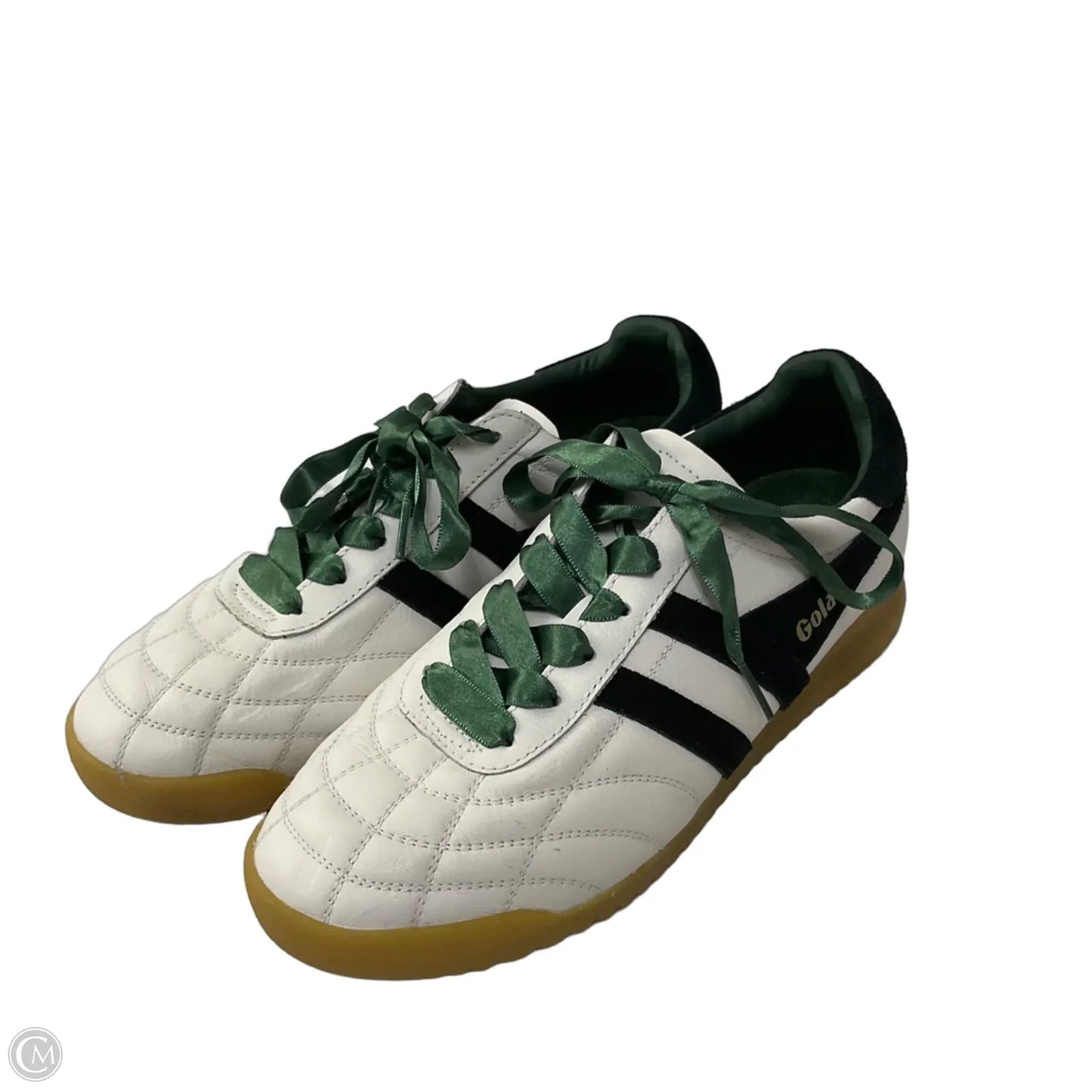 Shoes Sneakers By Gola In Green & White, Size: 9