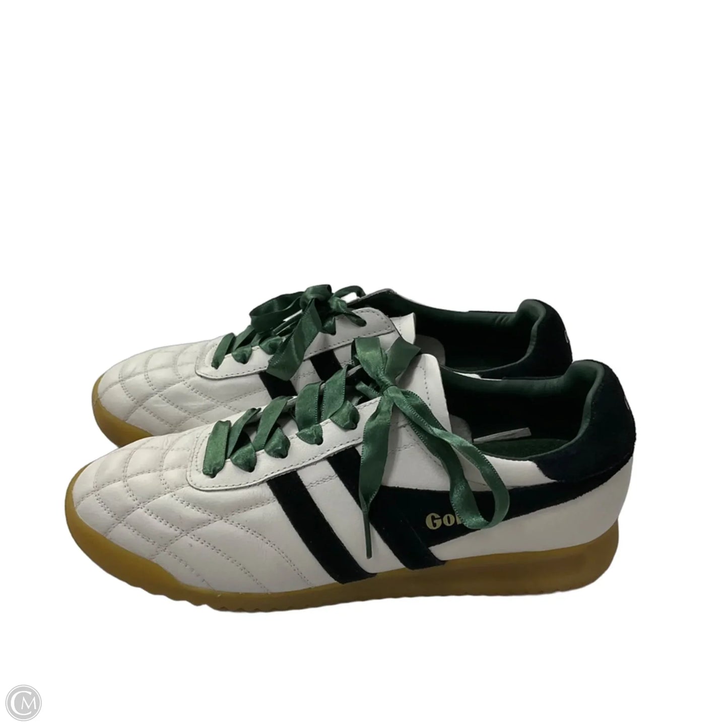 Shoes Sneakers By Gola In Green & White, Size: 9