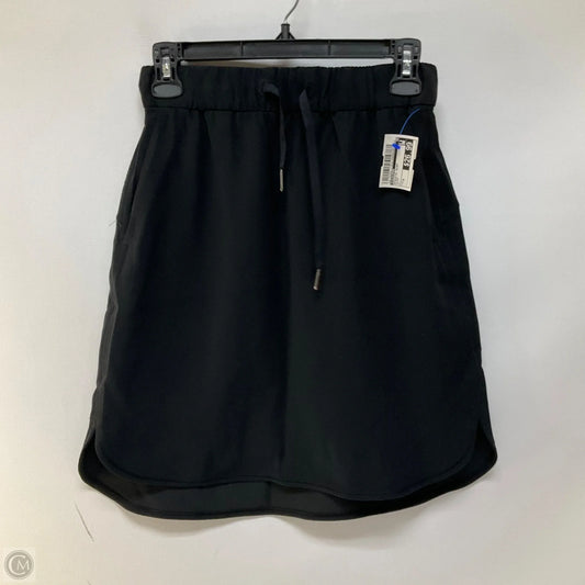 Athletic Skirt By Lululemon In Black, Size: 4