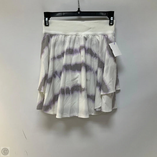Athletic Skirt By Lululemon In Grey & White, Size: 2