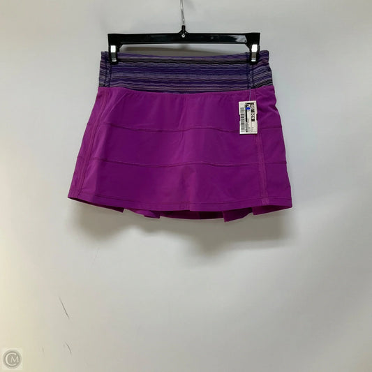 Athletic Skort By Lululemon In Black, Size: 4
