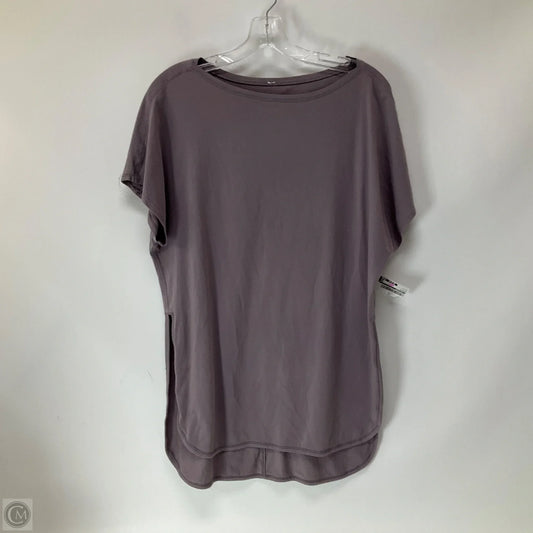 Top Short Sleeve By Lululemon In Purple, Size: L