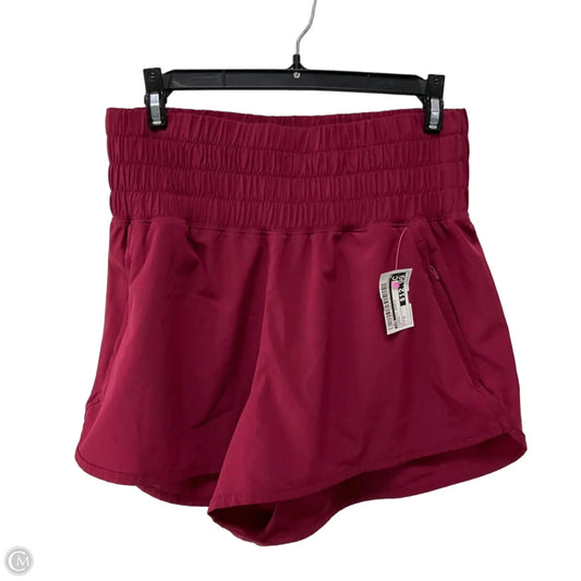 Athletic Shorts By Ypb In Maroon, Size: S