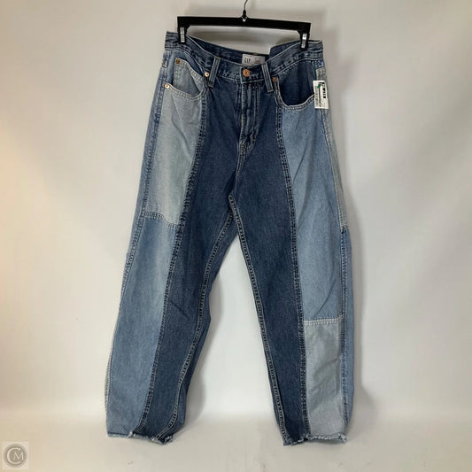 Jeans Straight By Gap In Blue Denim, Size: 4