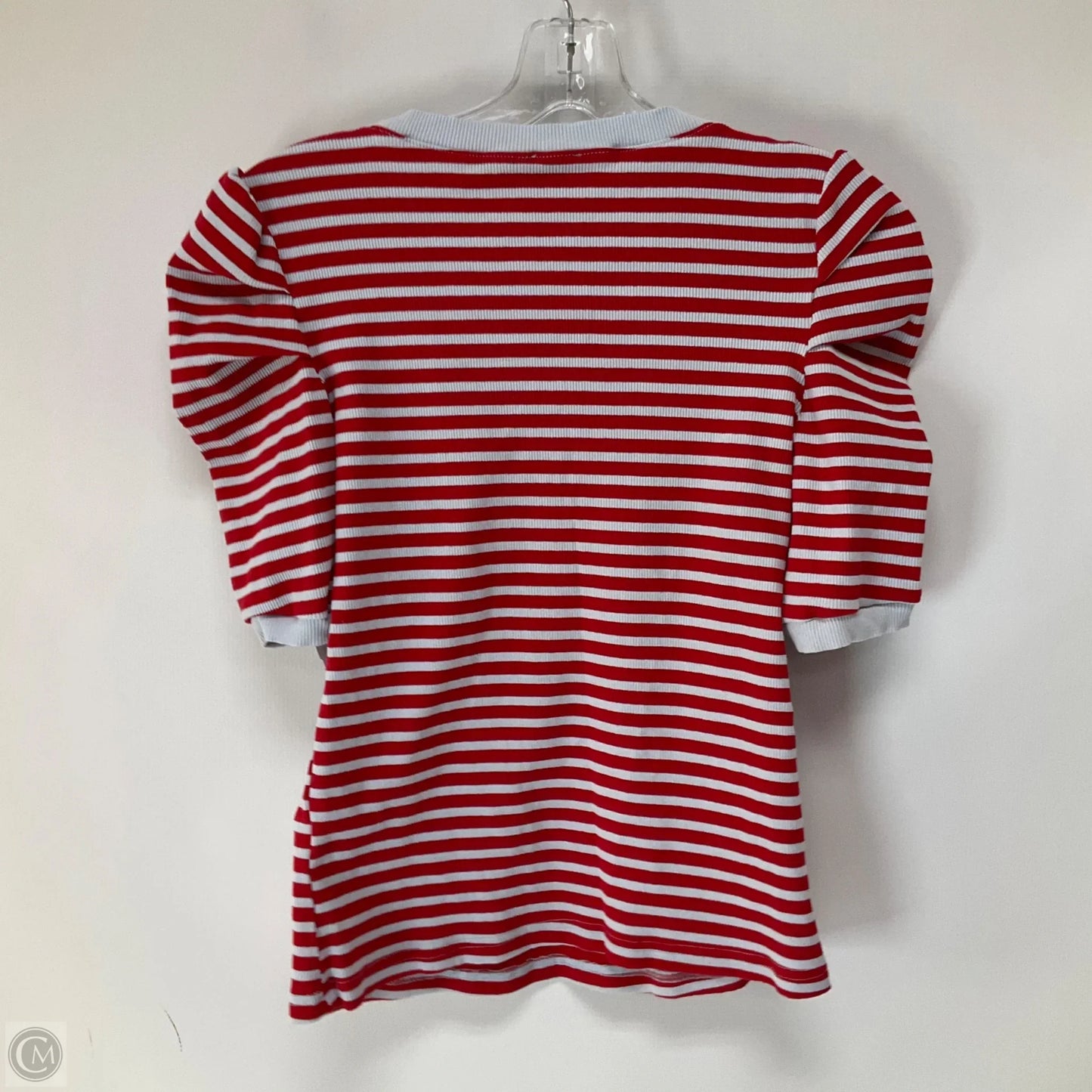 Top Short Sleeve By Maeve In Striped Pattern, Size: M