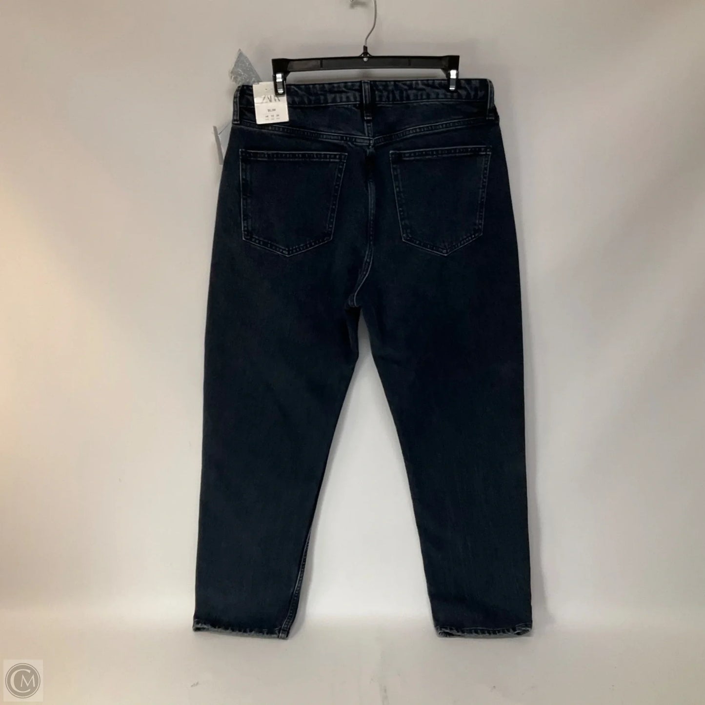 Jeans Skinny By Zara In Blue Denim, Size: 12