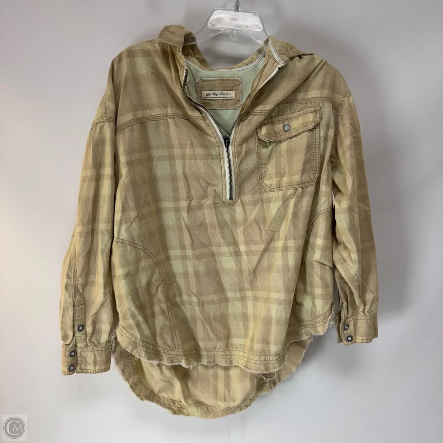 Top Long Sleeve By We The Free In Tan & White, Size: Xs