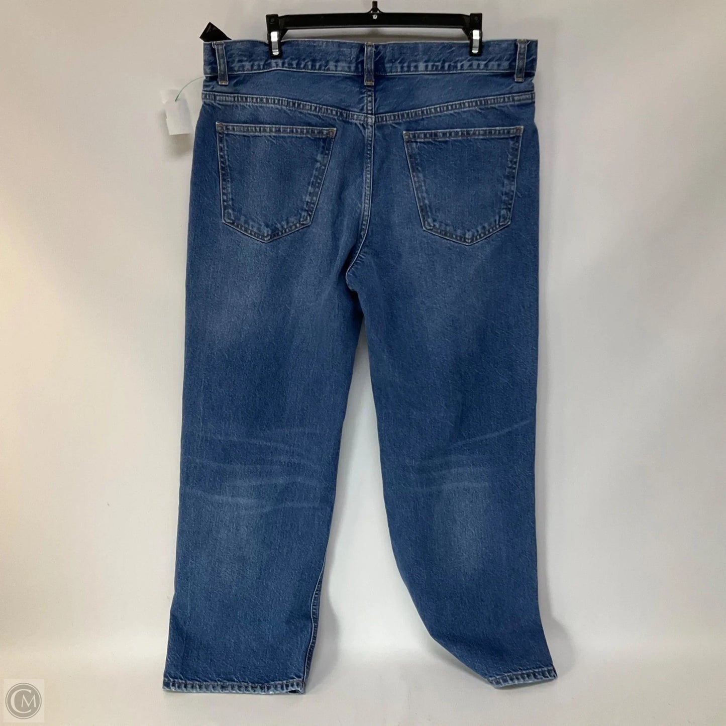 Jeans Straight By Zara In Blue Denim, Size: 10