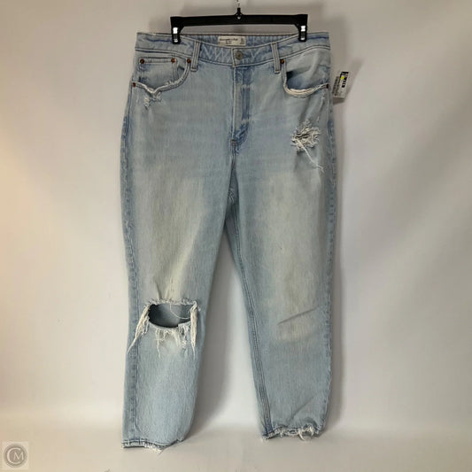 Jeans Straight By Abercrombie And Fitch In Blue, Size: 12