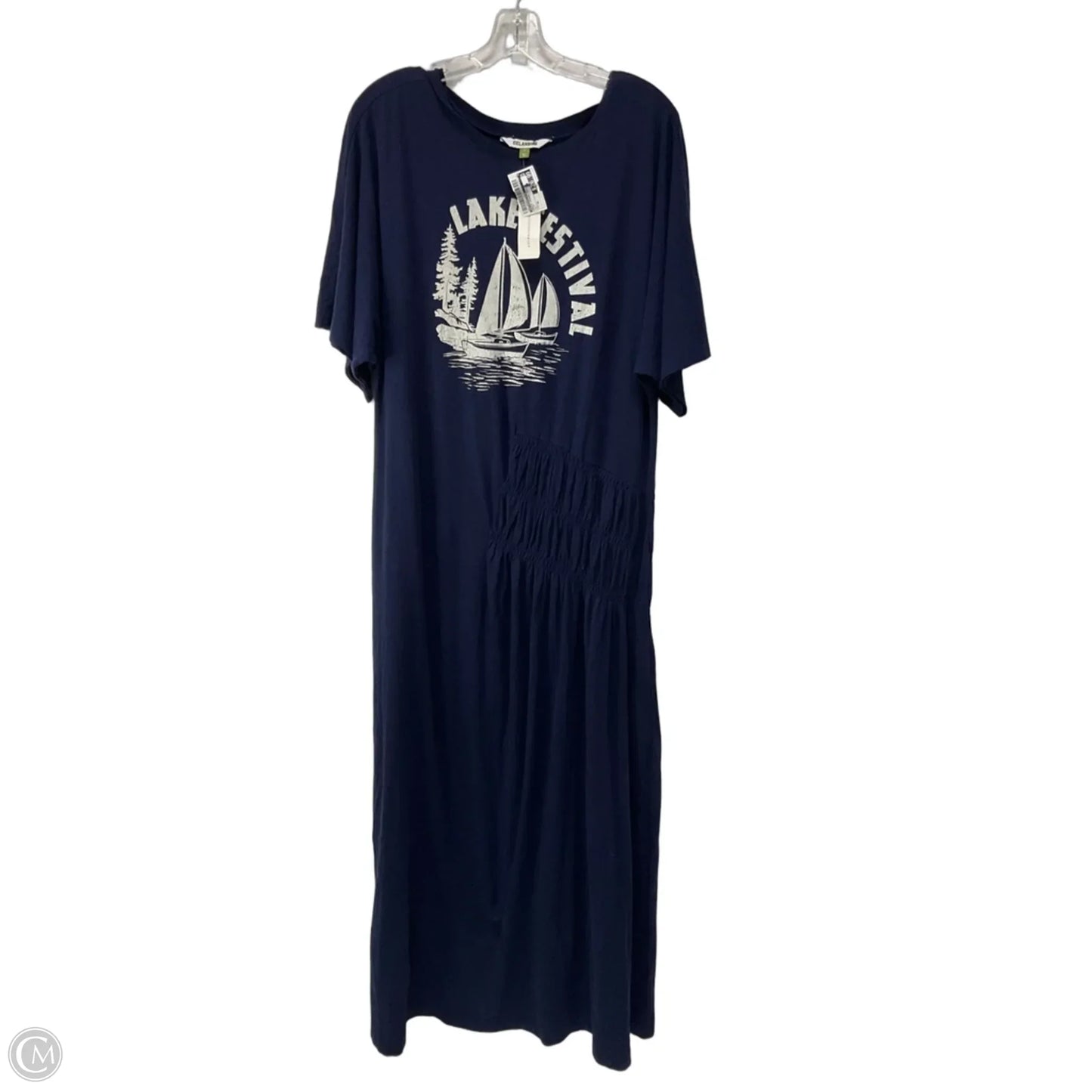 Dress Casual Maxi By Anthropologie In Blue, Size: Xl