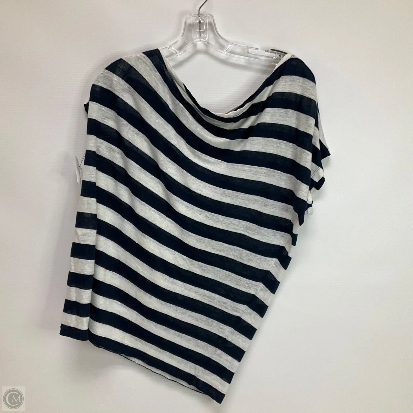 Top Short Sleeve Designer By Tory Burch In Striped Pattern, Size: Xs