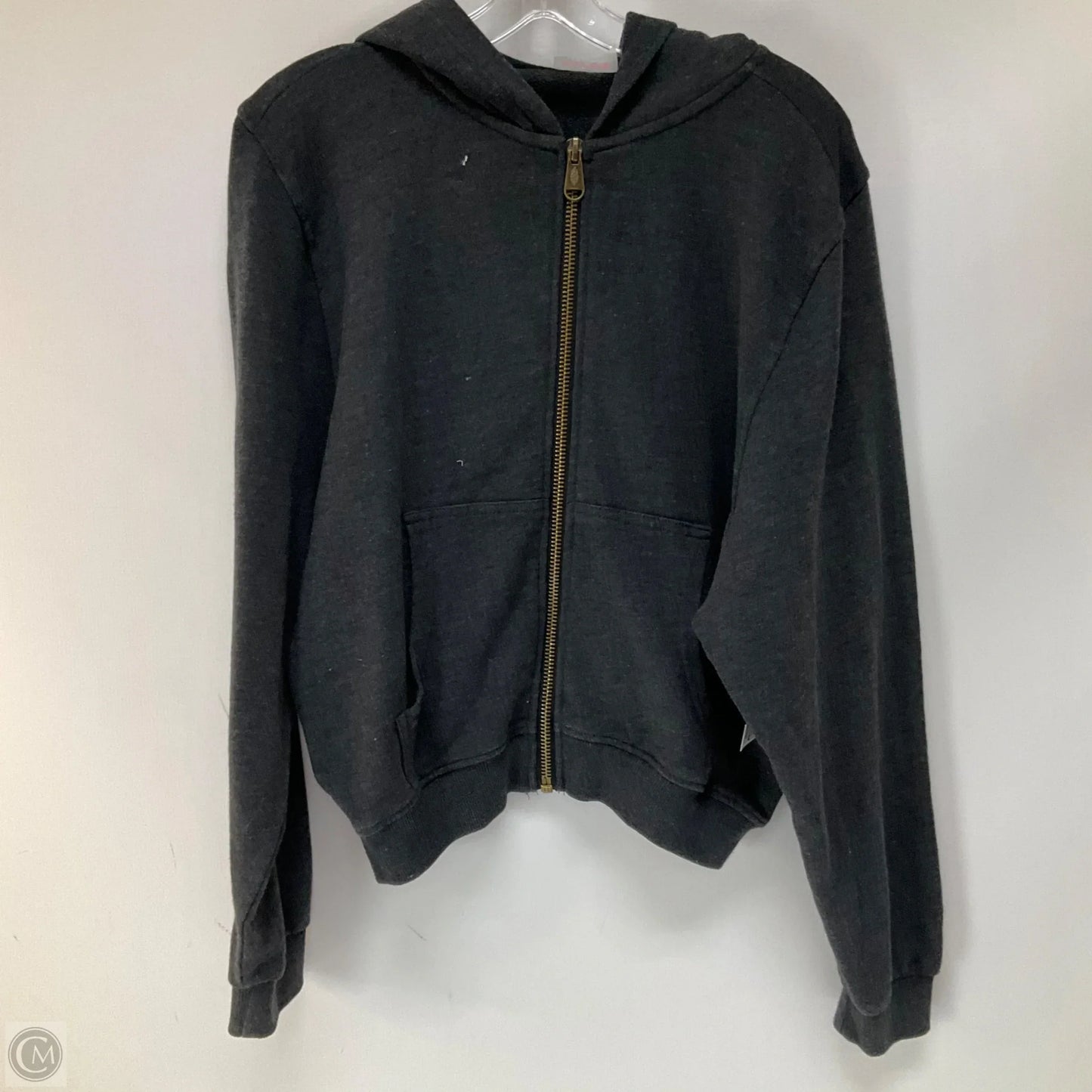 Sweatshirt Hoodie By Free People In Grey, Size: M