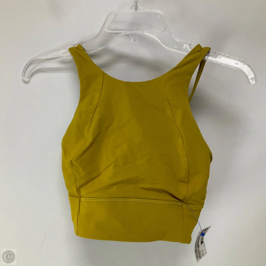 Athletic Bra By Lululemon In Yellow, Size: 6