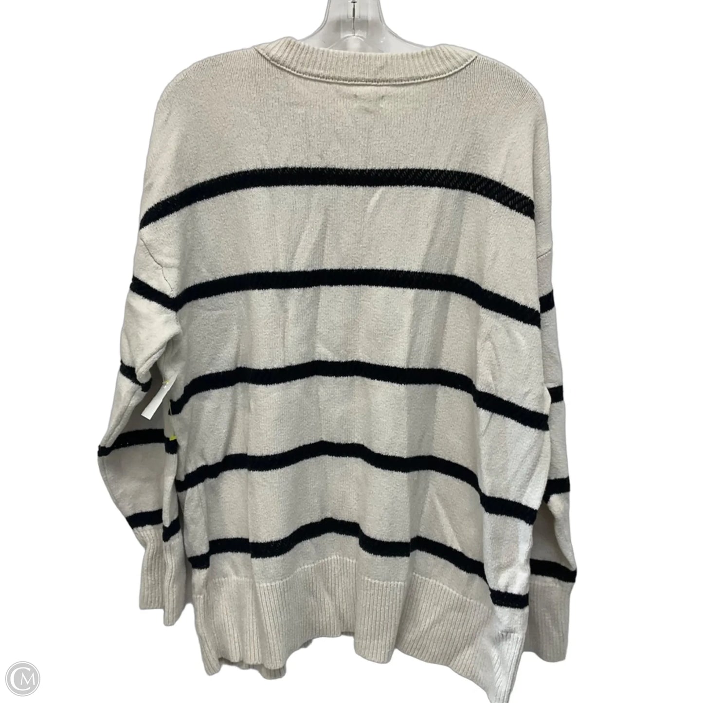 Top Long Sleeve By Aerie In Black & White, Size: M