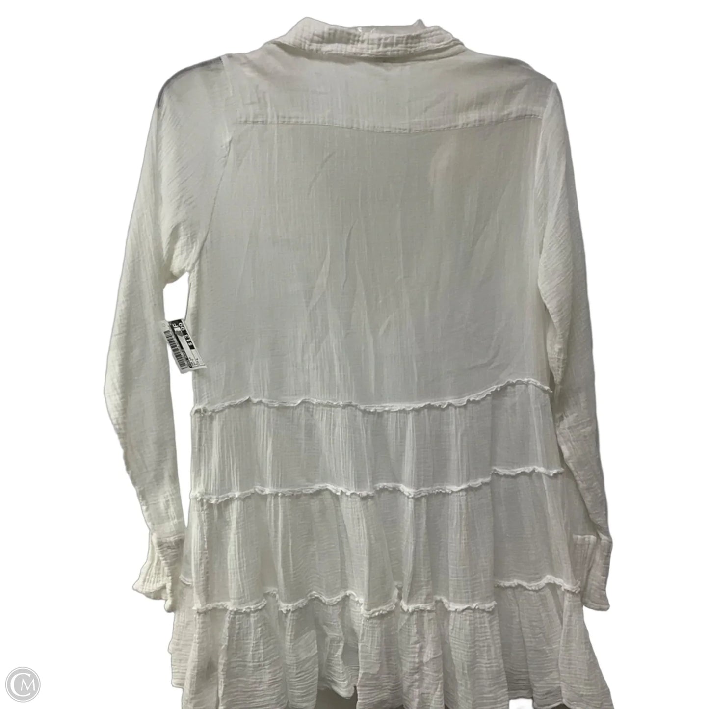 Top Long Sleeve By Free People In White, Size: S