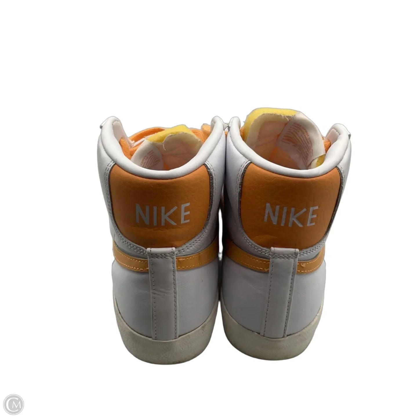Shoes Sneakers By Nike In Orange & White, Size: 8