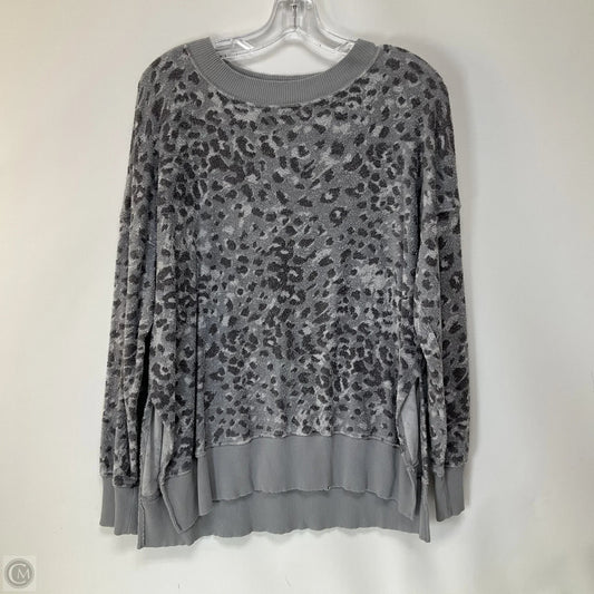 Top Long Sleeve By Aerie In Animal Print, Size: S