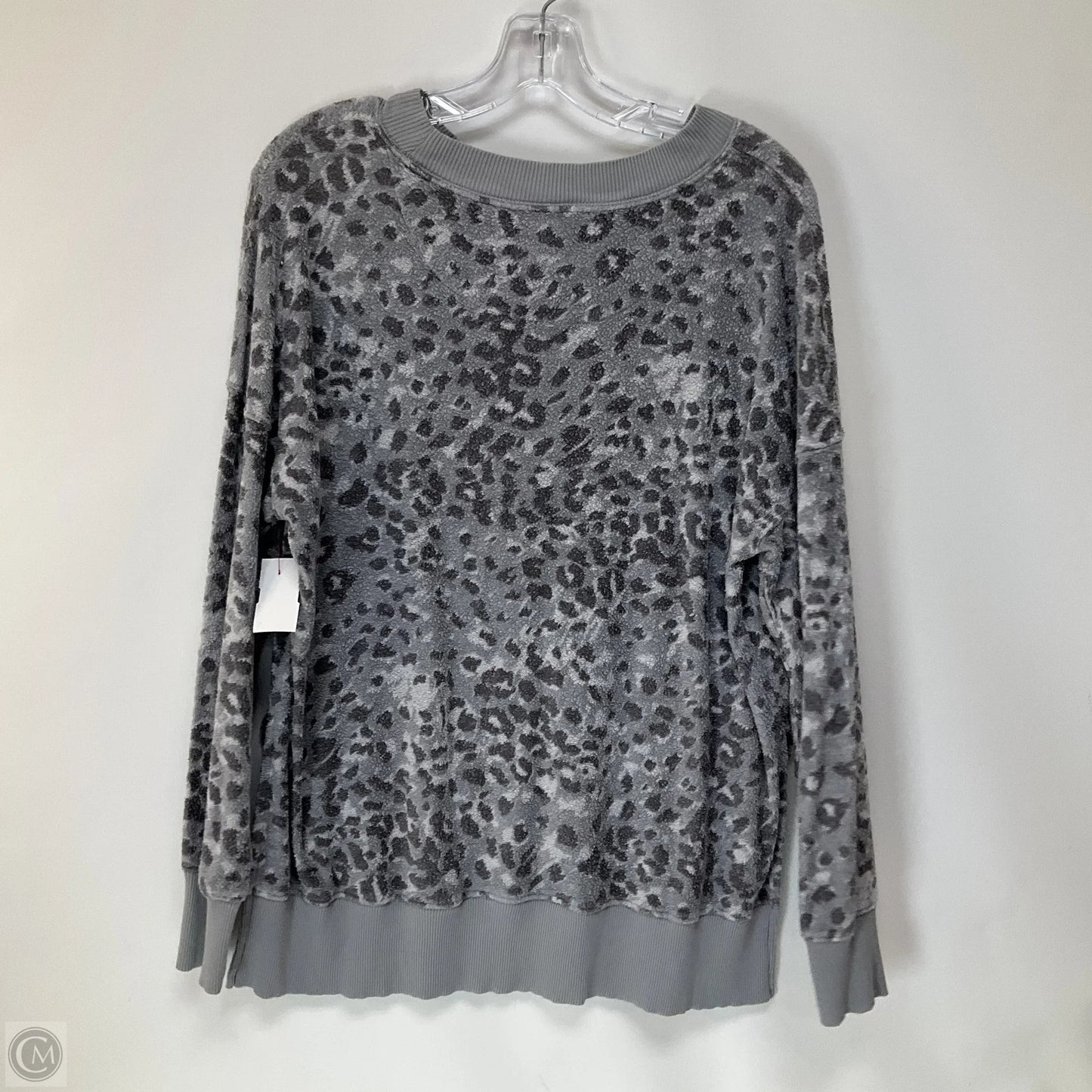 Top Long Sleeve By Aerie In Animal Print, Size: S