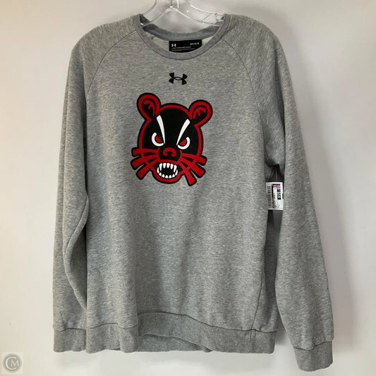 Sweatshirt Crewneck By Under Armour In Grey, Size: L