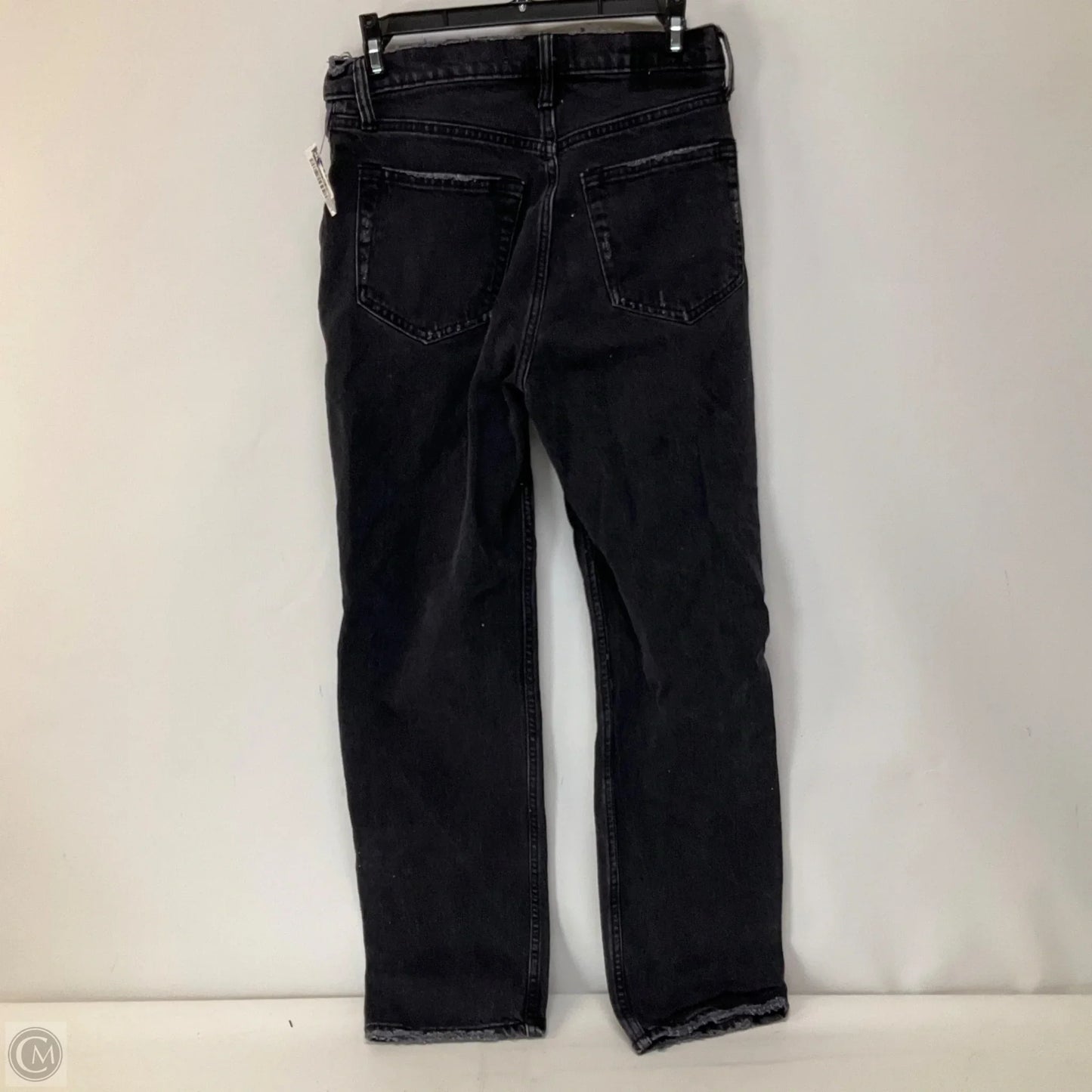 Jeans Boyfriend By Abercrombie And Fitch In Black Denim, Size: 2
