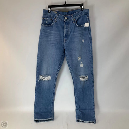 Jeans Straight By Levis In Blue Denim, Size: 6
