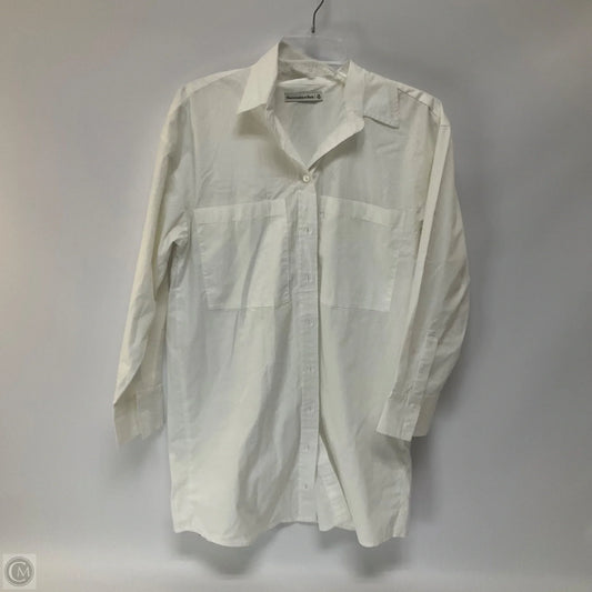 Top Long Sleeve By Abercrombie And Fitch In White, Size: Xs