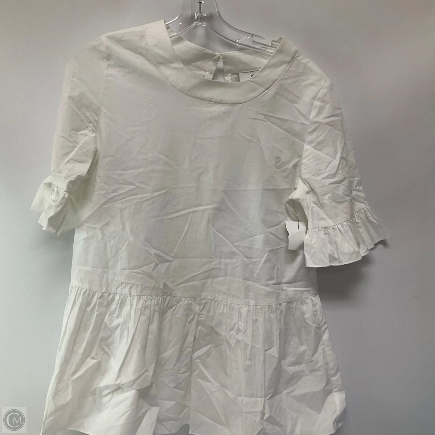 Top Short Sleeve By Cma In White, Size: M