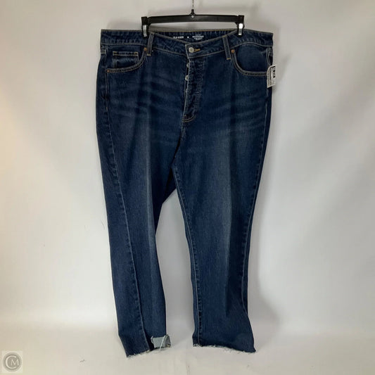 Jeans Straight By Old Navy In Blue Denim, Size: 18