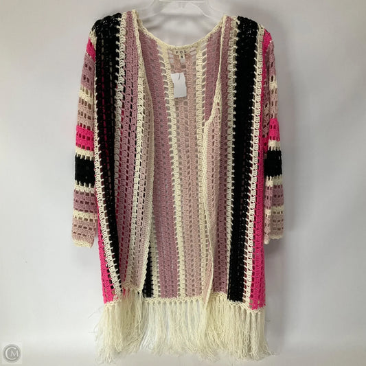 Cardigan By Pol In Striped Pattern, Size: S