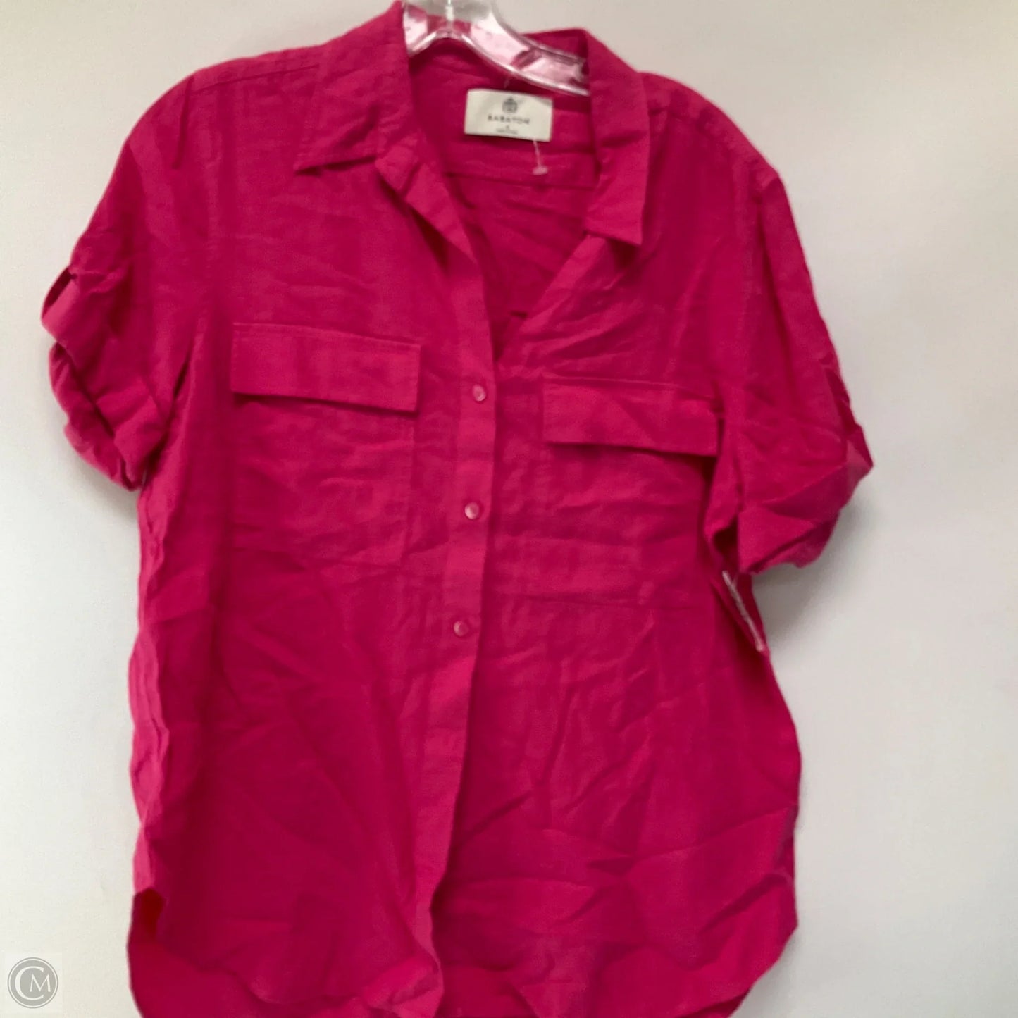 Top Short Sleeve By Babaton In Pink, Size: S