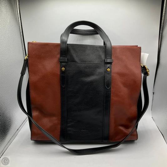 Tote Leather By Fossil, Size: Medium