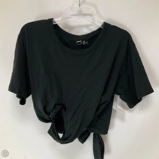 Top Short Sleeve By Aerie In Black, Size: M