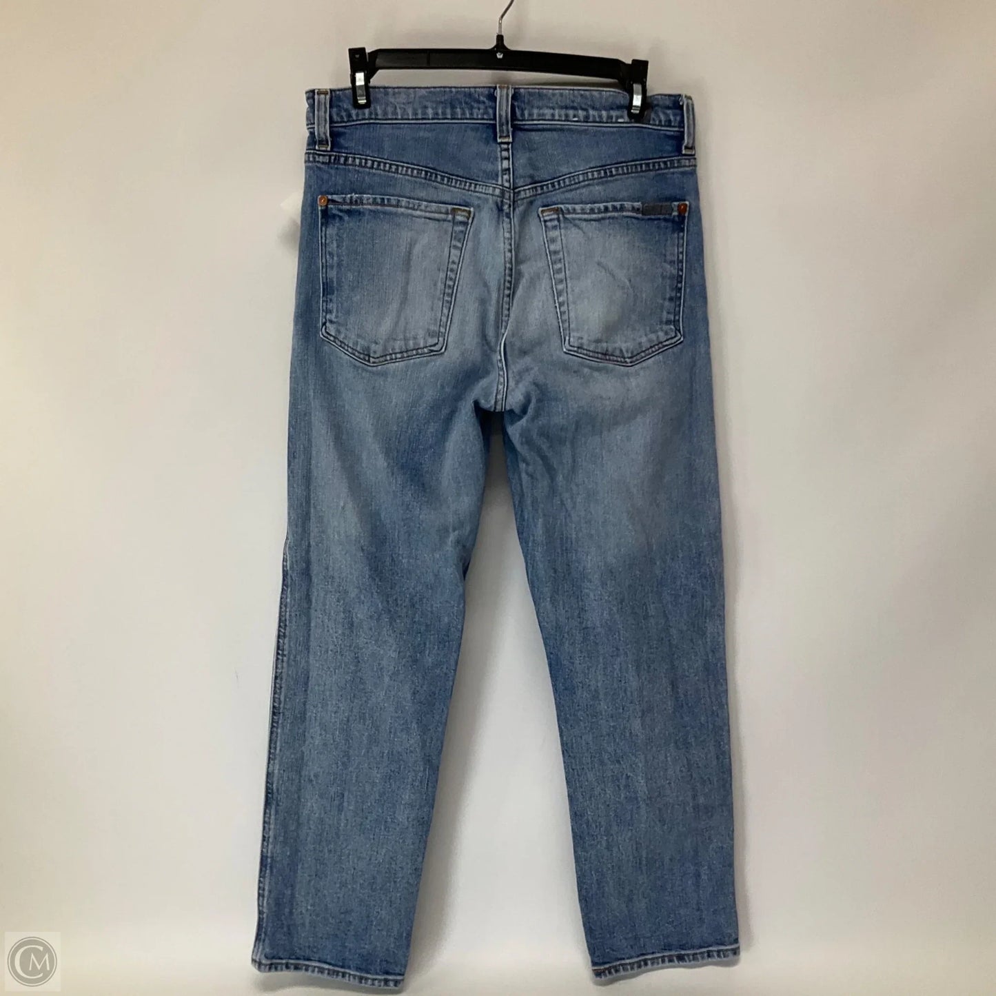 Jeans Straight By 7 For All Mankind In Blue Denim, Size: 6