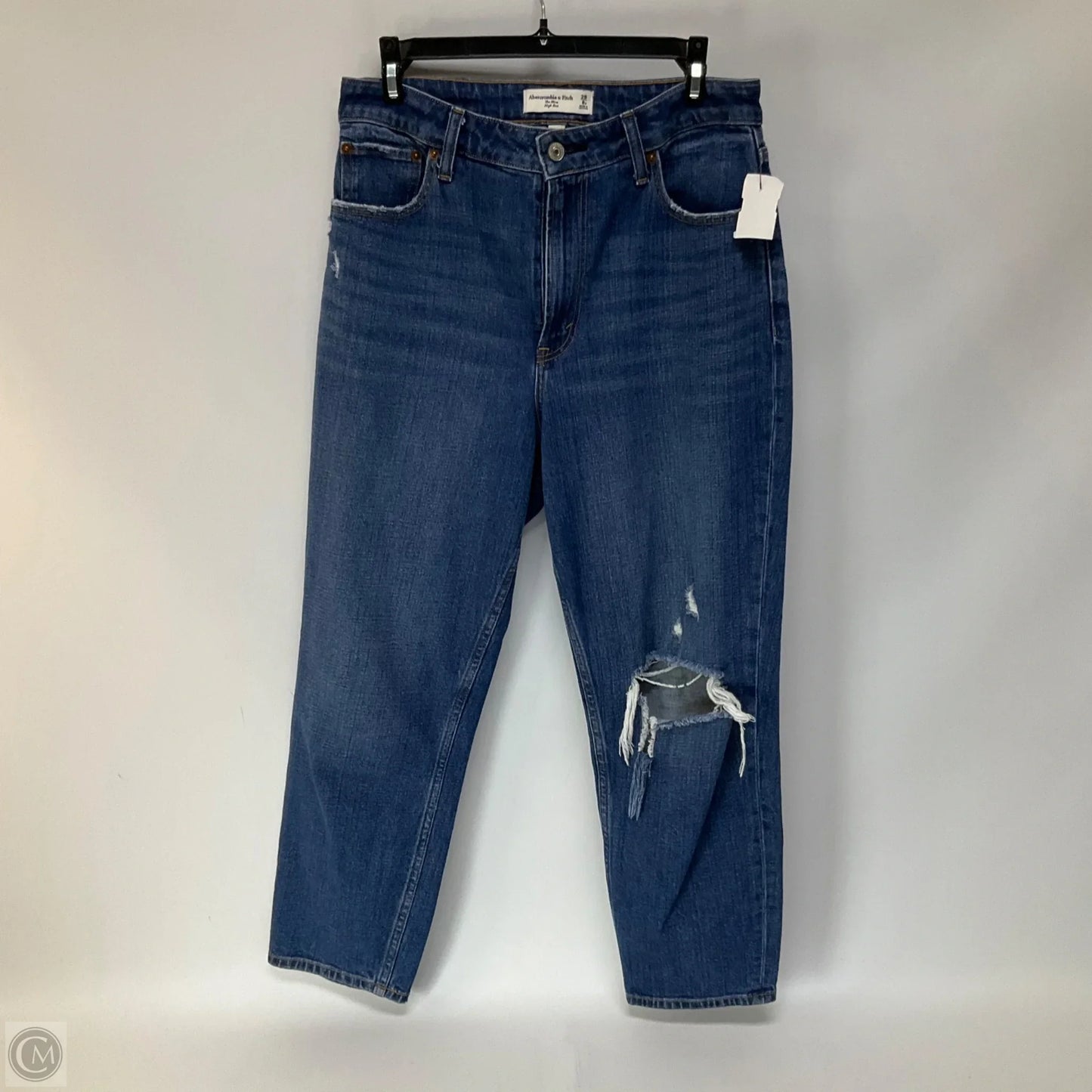 Jeans Boyfriend By Abercrombie And Fitch In Blue Denim, Size: 8
