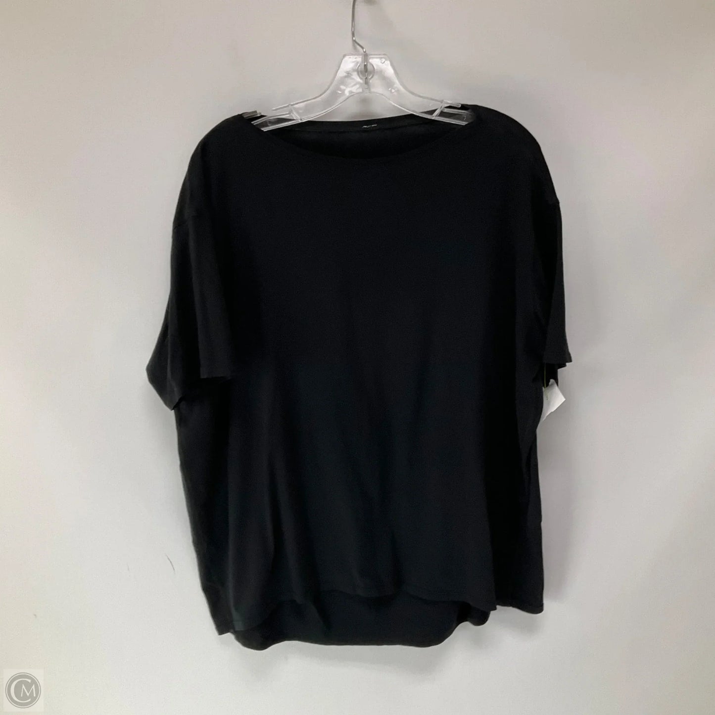 Athletic Top Short Sleeve By Lululemon In Black, Size: 10