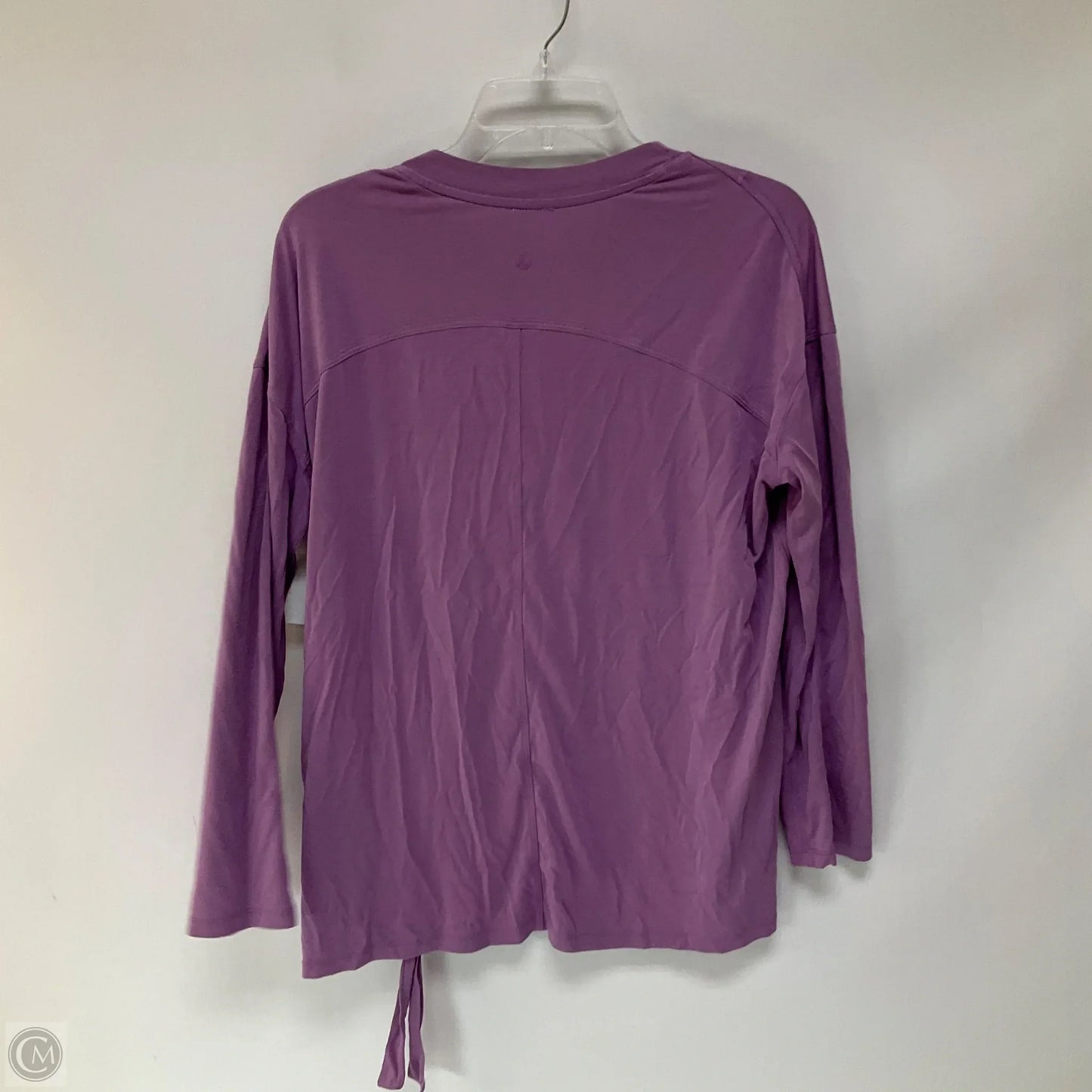 Athletic Top Long Sleeve Crewneck By Lululemon In Purple, Size: 10