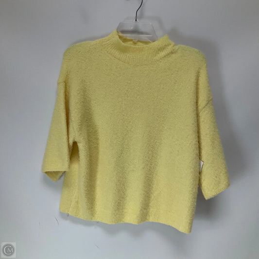 Sweater Short Sleeve By Abercrombie And Fitch In Yellow, Size: M
