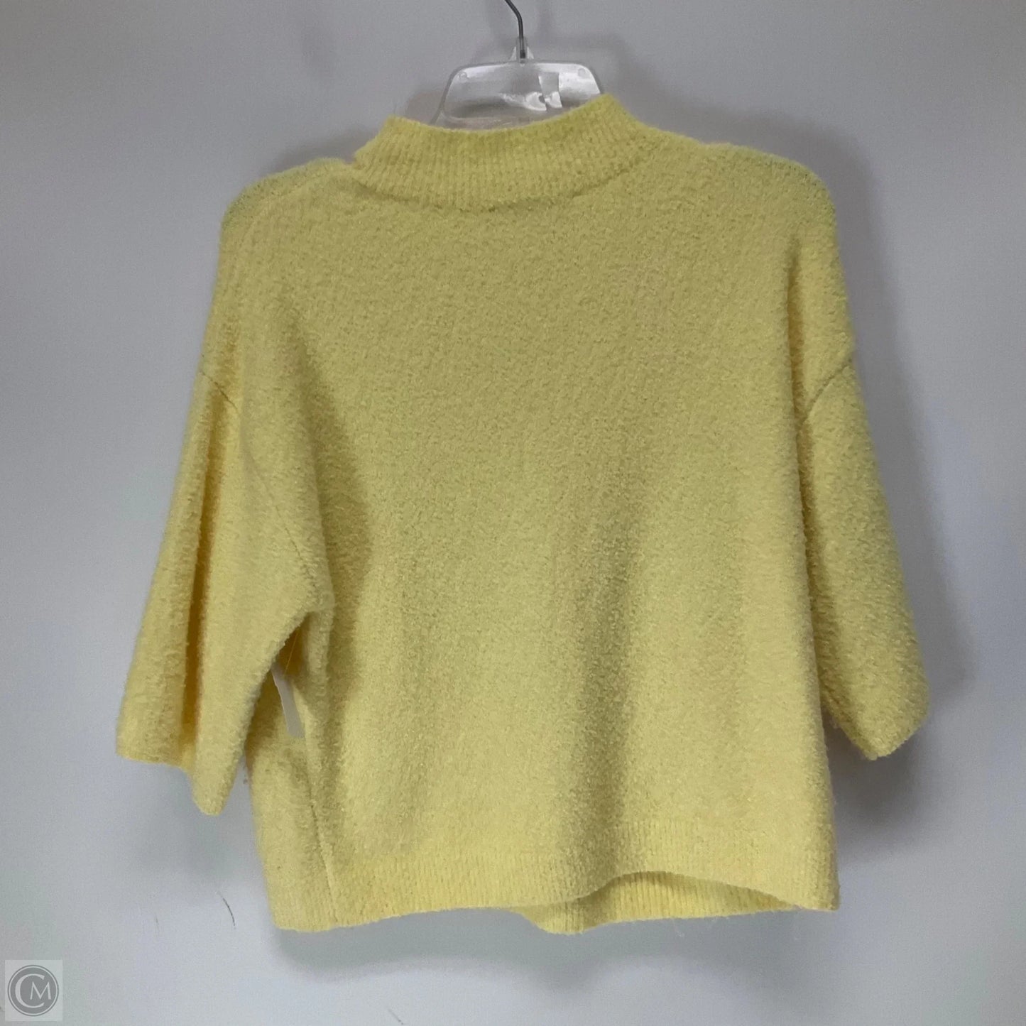 Sweater Short Sleeve By Abercrombie And Fitch In Yellow, Size: M