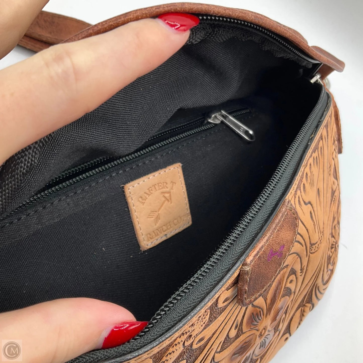 Belt Bag Leather By Cma, Size: Medium