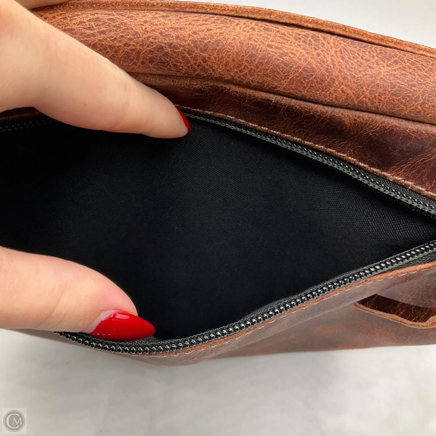 Belt Bag Leather By Cma, Size: Medium