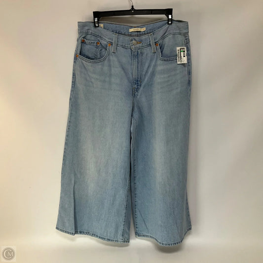 Jeans Cropped By Levis In Blue Denim, Size: 8