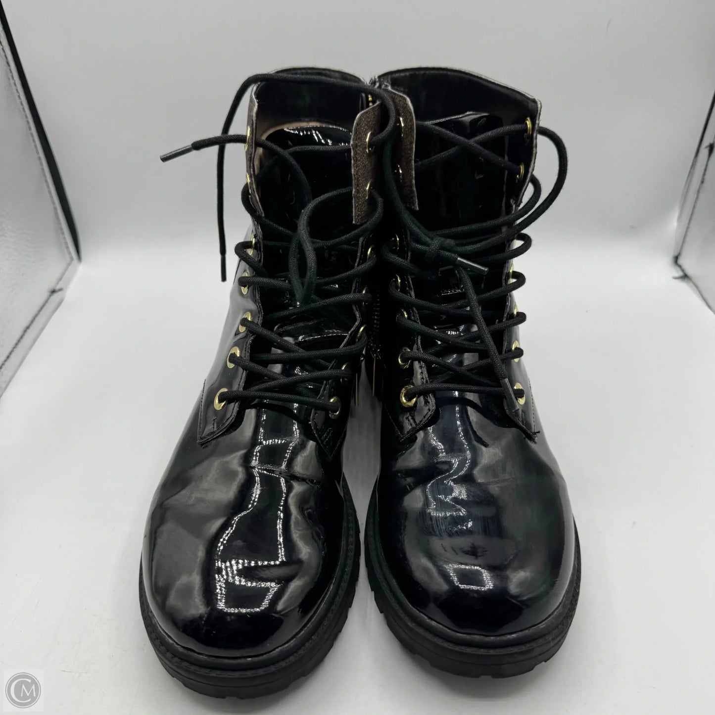 Boots Combat By Michael By Michael Kors In Black & Brown, Size: 8.5