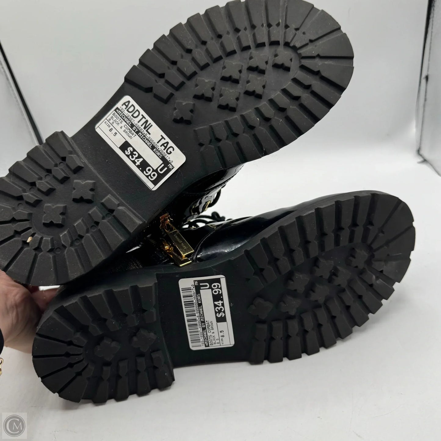 Boots Combat By Michael By Michael Kors In Black & Brown, Size: 8.5