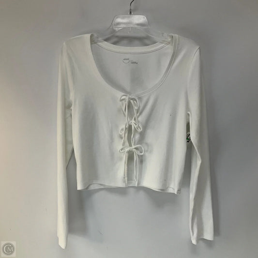 Top Long Sleeve By Aerie In White, Size: L